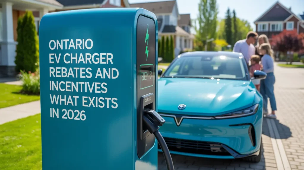 EV charger installation at a Durham Region home, highlighting Ontario EV charger rebate eligibility for 2026