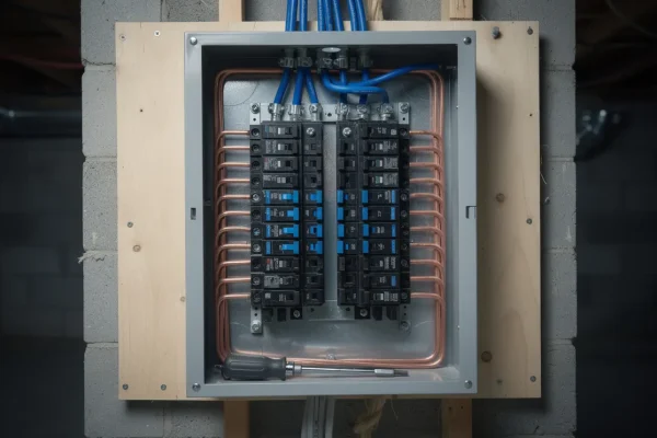 New 200 amp electrical panel installed in a Whitby basement